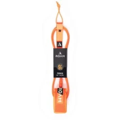 ROAM 9'0" Knie Surfboard Leash Premium 7mm Orange