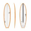 Surfboard TORQ Epoxy TET CS 6.3 Fish Carbon Orange