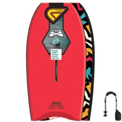 FLOOD Bodyboard Dynamx Stringer 40 Rot Tribal