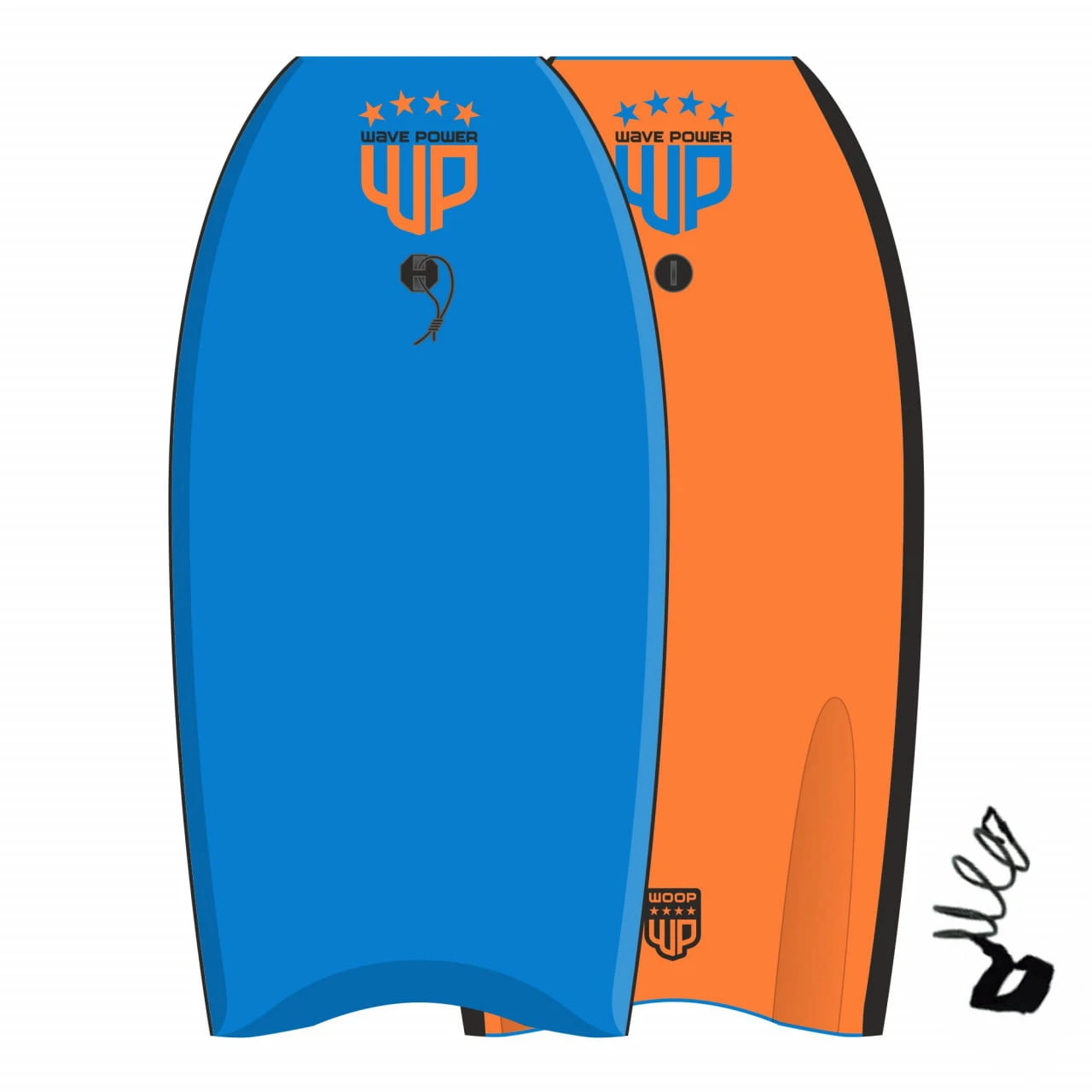 Wave Power Woop 41" Bodyboard & Leash 1 Wave Power Woop 41" Bodyboard & Leash
